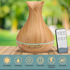 UMIDIFICADOR DIFUSOR DE AMBIENTE, COMPATÍVEL COM USO DE DE ÓLEO ESSENCIAL - loja online