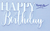 Aplique para bolo Happy Birthday