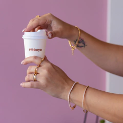 Bracelete Fino Cravejado - Pithaya