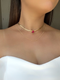 Conjunto Coração Rosa Fúcsia - loja online