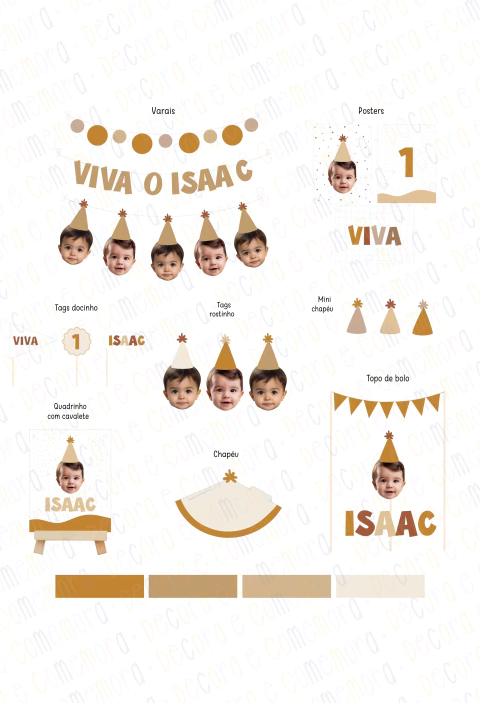 Kit Festa - Rostinhos Boho