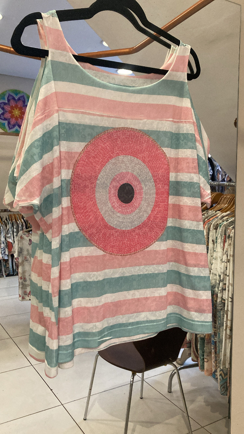 blusa cigana olho grego