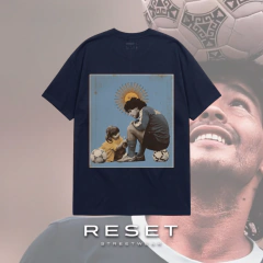 REMERA UNISEX OVERSIZE 20/1 AZUL - comprar online