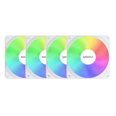KIT x4 FAN RAIDMAX X-AIR 120MM ARGB WHITE