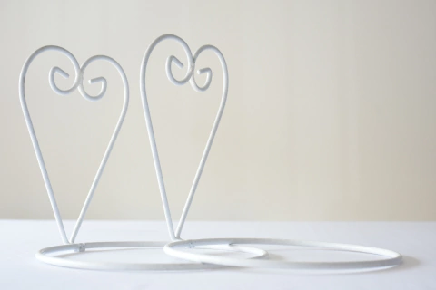 Soporte de pared Corazón - Blanco