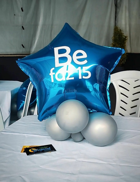 Adesivo de Recorte balão metalizado tamanho: 12 x 12 cm