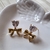 Imagem do Brincos Heart Ribbon Gold