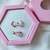 Conjunto Brincos Juyeon & Anel Rose Heart + Caixa de Presente - Del Moon