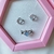 Conjunto Brincos Jiah & Anel Blue Heart + Caixa de Presente - Del Moon
