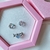 Conjunto Brincos Jiah & Anel Blue Heart + Caixa de Presente na internet
