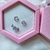 Conjunto Brincos Jiah & Anel Blue Heart + Caixa de Presente