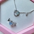 Conjunto Colar Yejin & Anel Blue Heart + Caixa de Presente - Del Moon