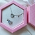 Imagem do Conjunto Colar Yejin & Anel Blue Heart + Caixa de Presente