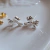 Brincos Little Ribbon Silver [PRATA 925] - tienda online