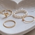 Conjunto de Anéis Love Rings 4 Peças