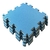 Kit 16 Tatames 50x50 10mm Tons De Azul Econômico na internet