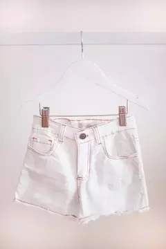 Short blanco de jean