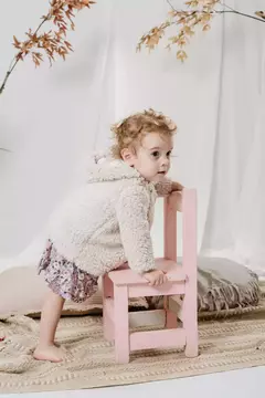 Saquito peludito con botones a presión mini bebe - comprar online