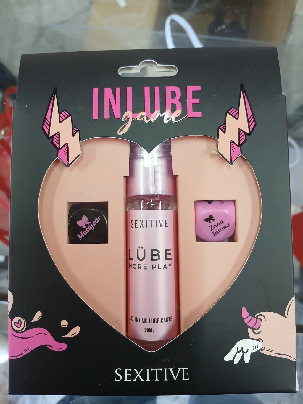 JUEGO DE Dados + Lubricante NEUTRO "SEXITIVE"