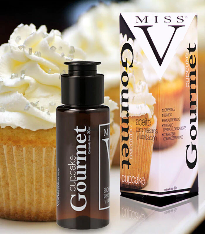 aceite para masajes de CUPCAKE "miss v"
