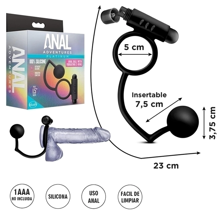 anillo retardante con estimulacion prostata