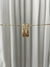 Argolinha retangular com furinho dourado - comprar online
