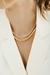 Chocker retangular dourado na internet