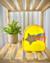 Mochilinha Infantil Neon em Silicone com Aplique de Estrela