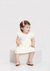 Vestido Infantil Com Mangas Curtas Em Malha Texturizada Vermelho Natty - comprar online