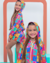 Conjunto Infantil Feminino Corta Vento com Capuz