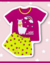 Pijama Infantil Feminino Lhama