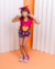 Conjunto de Tactel Infantil Menina Gatinha Meow - comprar online