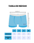 Cueca Boxer Infantil Turquesa Doguinho no Skate na internet
