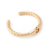 Bracelete Mari torcido banho ouro - Loolix Acessórios