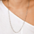 Colar longo folheado a Ouro Branco