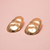 Brinco Maxi Gold Acetinado - Loolix Acessórios