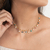 Colar Pedra Jade Multicolor e Pérolas - comprar online