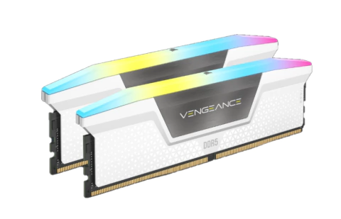 MEMORIA DDR5 CORSAIR 32GB 2X16GB 5200 MHZ VENGEANCE RGB WHITE CL40