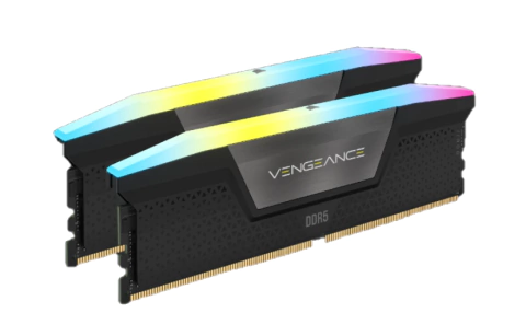 MEMORIA DDR5 CORSAIR 32GB 2X16GB 5600 MHZ VENGEANCE RGB BLACK CL40