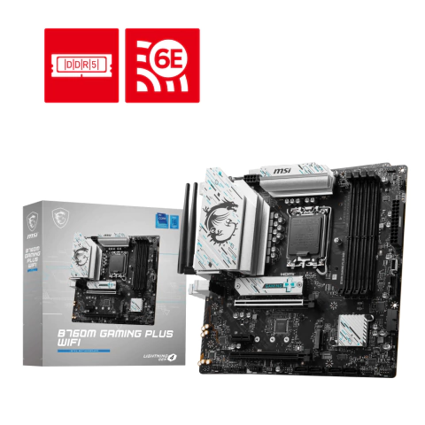 MOTHERBOARD MSI B760M GAMING PLUS WIFI DDR5 LGA1700 (12VA/13VA/14VA GEN)