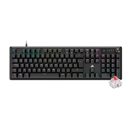 TECLADO CORSAIR K70 RGB CORE MECANICO RED BLACK