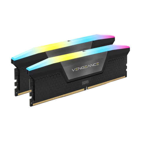 MEMORIA DDR5 CORSAIR 32GB (2X16GB) 6000 MHZ VENGEANCE RGB BLACK CL30
