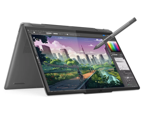 NOTEBOOK LENOVO YOGA 2EN1 14" 14AHP9 R5 8640HS 16GB 6400MHZ 512G NVME W11H IA