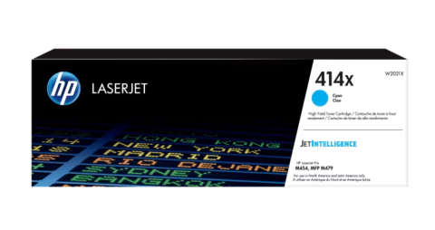 HP 414X CYAN LASERJET TONER CARTRIDGE W2021X