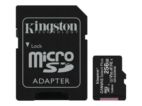 TARJETA DE MEMORIA KINGSTON SELECT PLUS MICROSDXC 256GB UHS-I U3 V30 A1