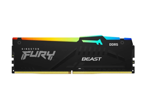 MEMORIA RAM KINGSTON 16GB DDR5 5600MHZ FURY BEAST BLACK RGB