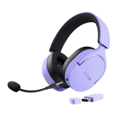 Auricular Gamer Trust Fayzo Wireless Purple Gxt491p