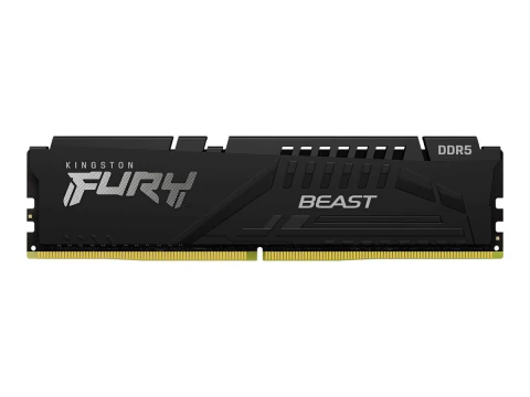 MEMORIA RAM UDIMM KINGSTON FURY BEAST 16GB DDR5 5200MHZ CL40 1.25V SINGLE NEGRO