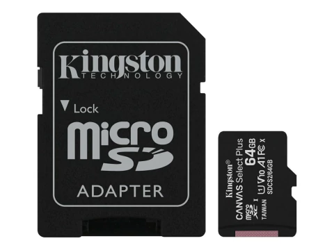 MEMORIA KINGSTON 64GB MICROSD CANVAS SP C10