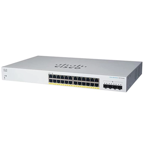 SWITCH CISCO CBS220 24G POE 4X1G SFP